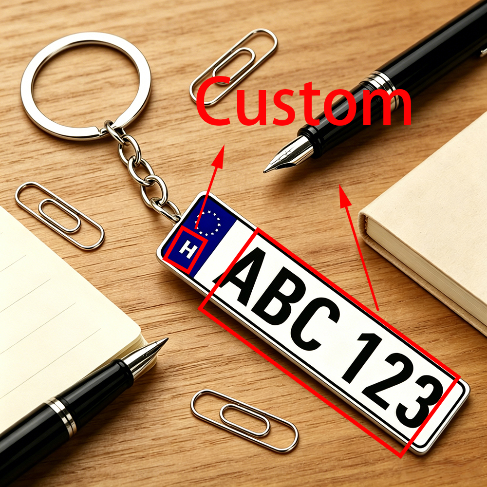 Gantungan Kunci Plat Nomor Akr - Initial Ring Custom ulasan dan harga