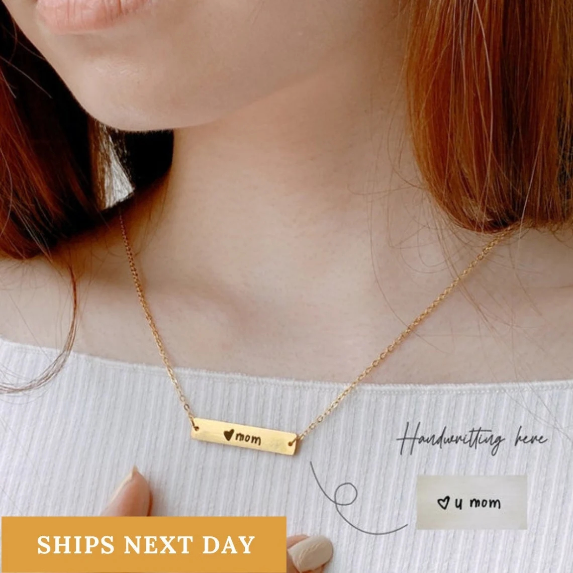 Kalung Bar Tulisan Tangan Sebe - Handwriting Necklace Bar ulasan dan harga