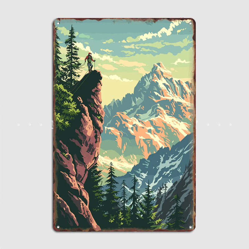 Poster Pemandangan Gunung, Pap - Custom Map Poster ulasan dan harga