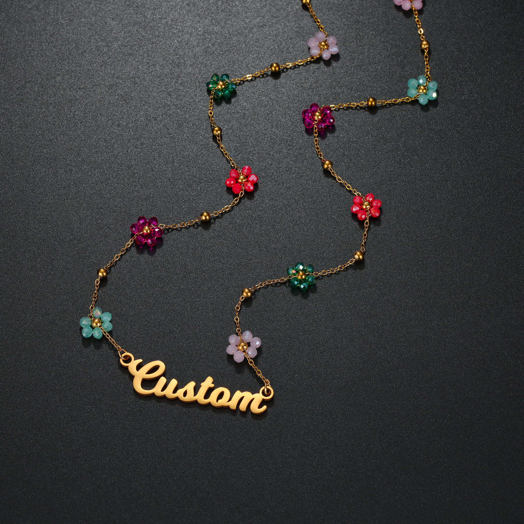 Atoztide Set Perhiasan Nama Ku - Birth Flower Necklace ulasan dan harga