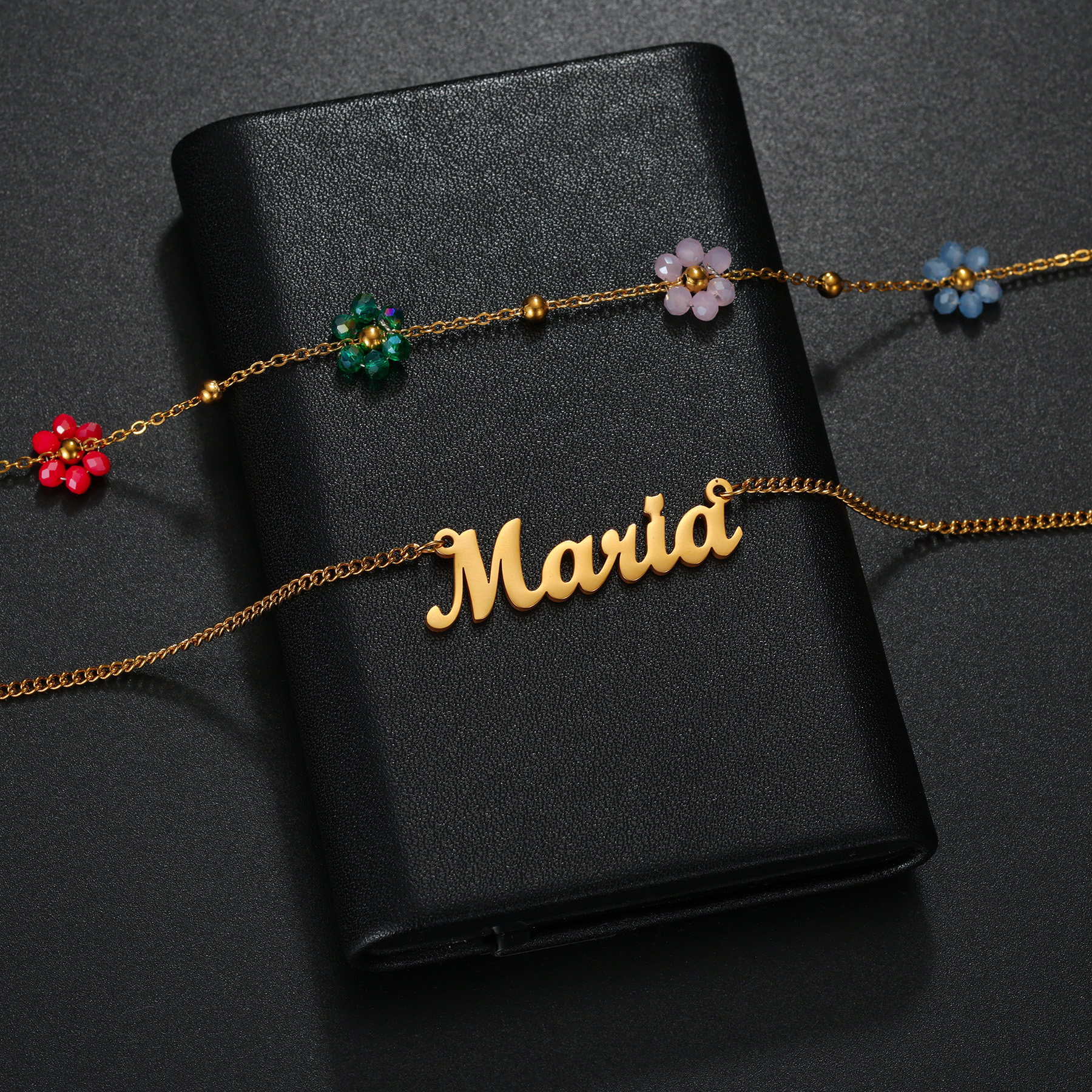 Atoztide Set Perhiasan Nama Ku - Birth Flower Necklace ulasan dan harga
