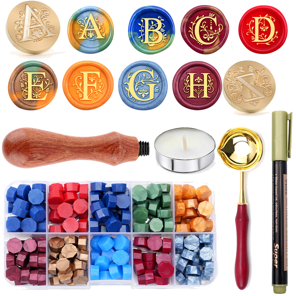 Set Stempel Lilin Huruf Alfabe - Wax Seal Letter Kit ulasan dan harga