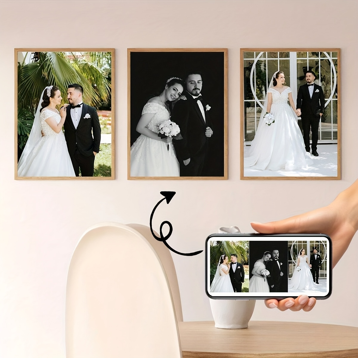 3pcs/set Poster Kanvas Persegi - Pet Portrait Custom ulasan dan harga