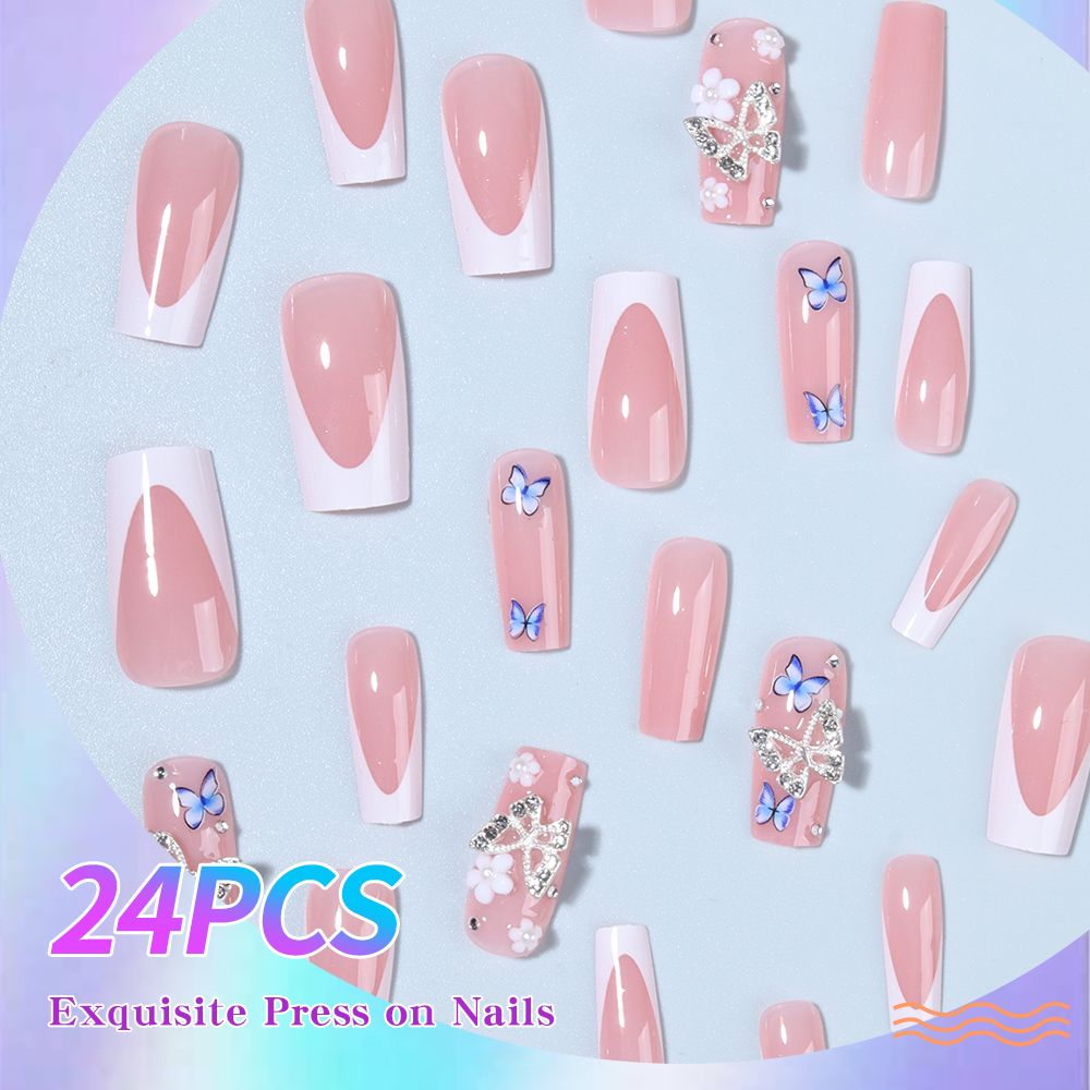 Bersinarlah dengan 24 Pcs Kuku - Pressed Flower Art ulasan dan harga