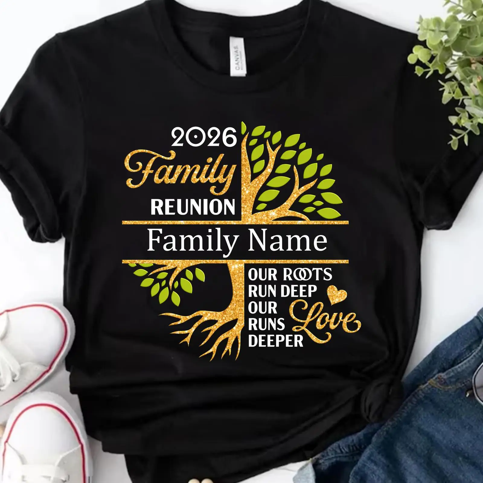 Kaos Reuni Keluarga Custom 202 - Family Tree Print ulasan dan harga