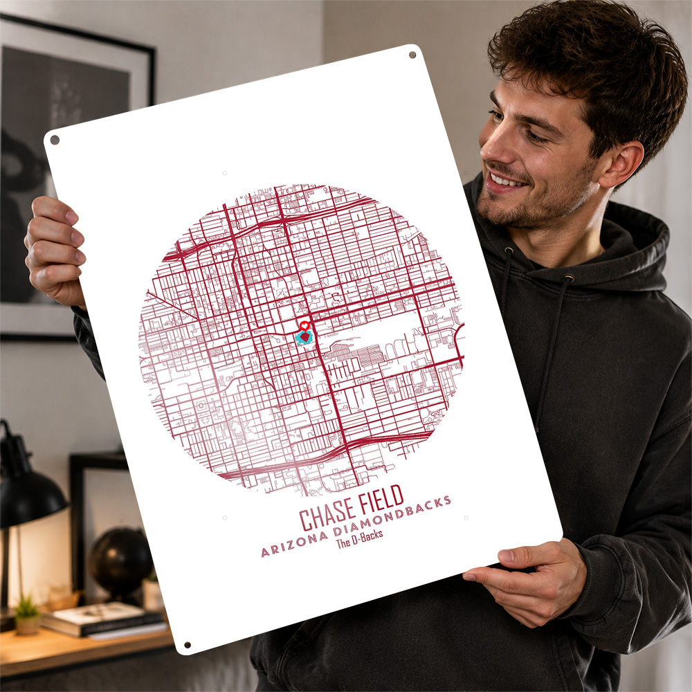 Peta Stadion Chase Field Poste - Custom Map Poster ulasan dan harga