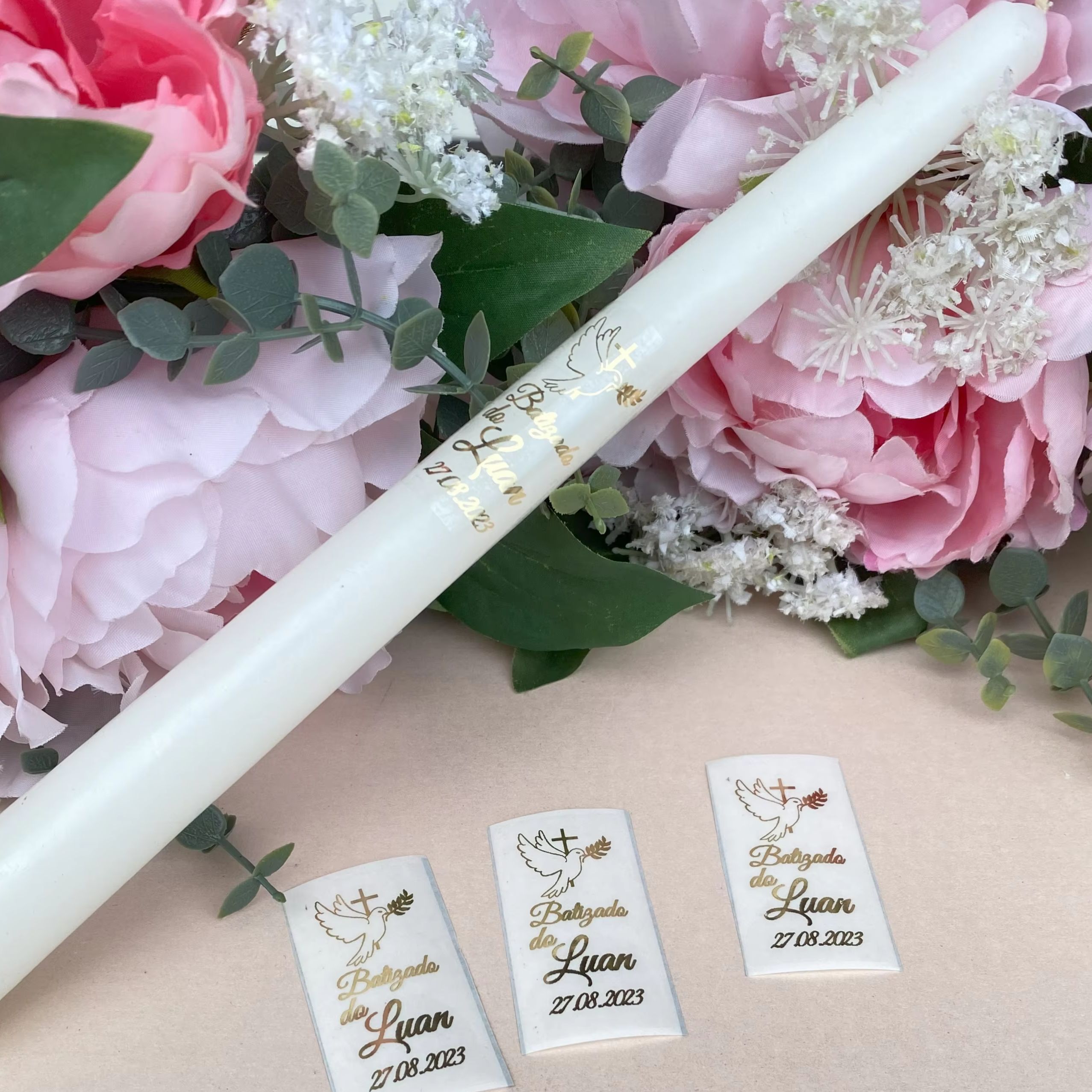 10 personalisasi stiker lilin  - Personalised Candle Label ulasan dan harga