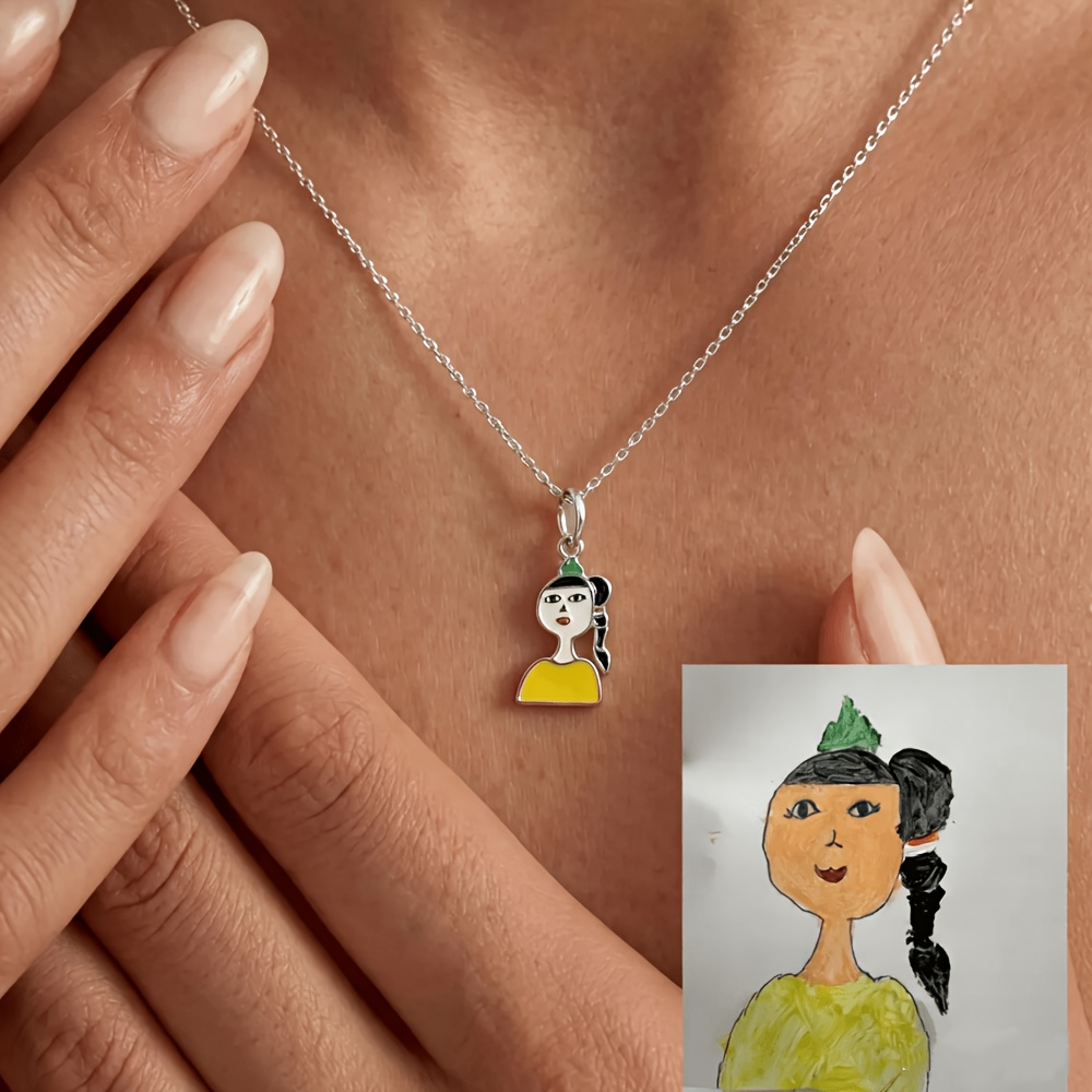 Liontin Gambar Anak-Anak, Suve - Name Necklace Custom ulasan dan harga