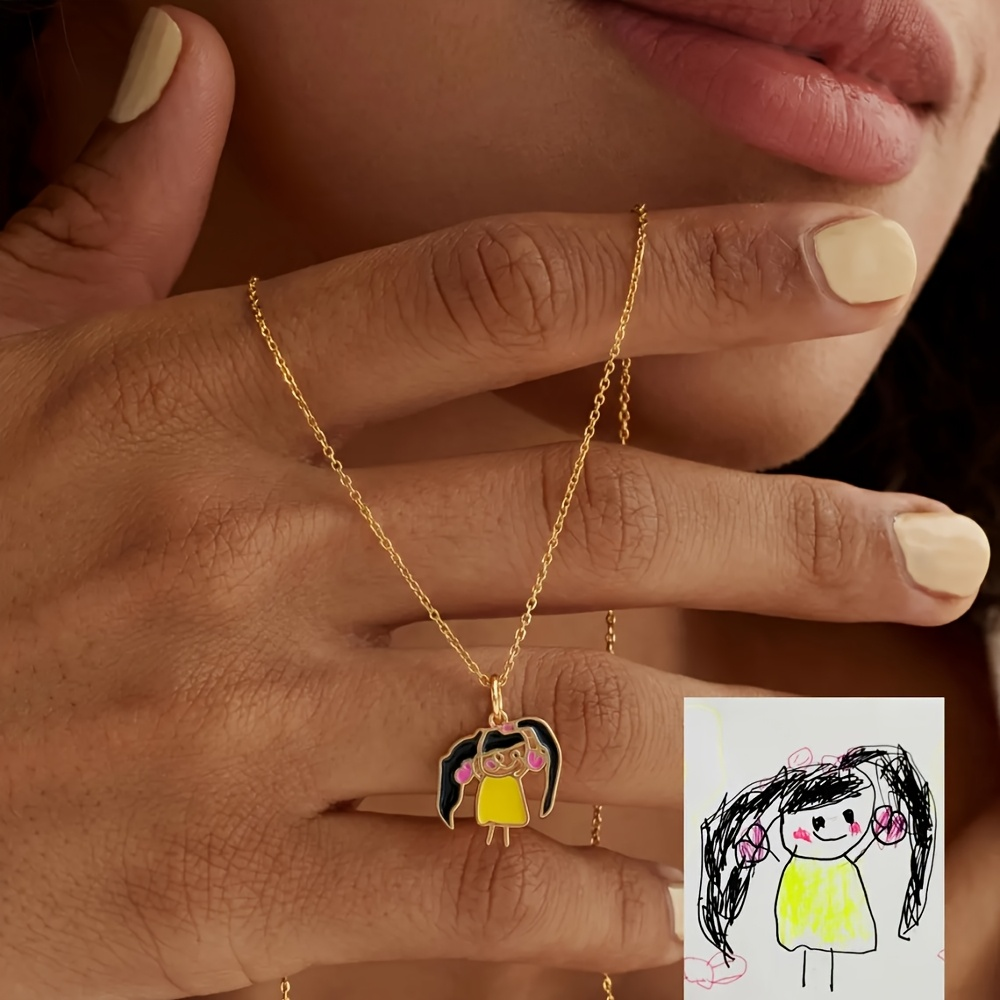 Liontin Gambar Anak-Anak, Suve - Name Necklace Custom ulasan dan harga